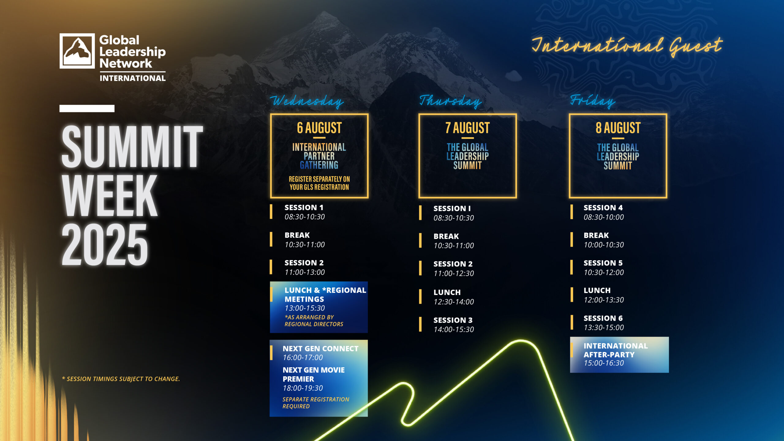 Summit Week 2025 Calendar_International Guests Version